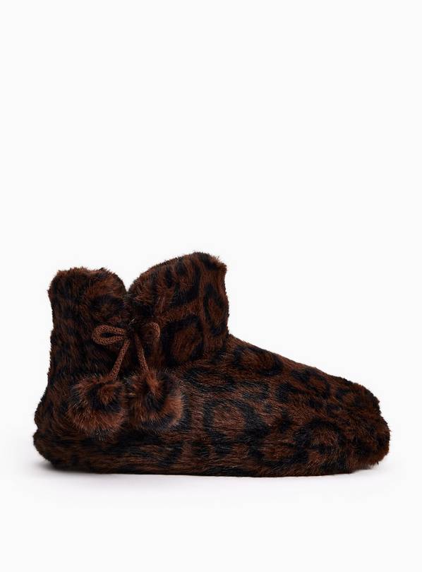 Plush Short Faux Fur Boot Slippers L